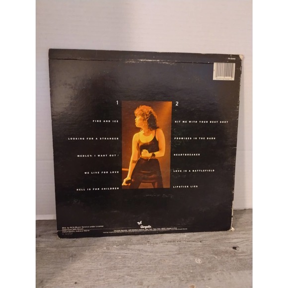 Pat Benatar Live From Earth Chrysalis Records FV41444 LP Vinyl - Picture 4 of 4